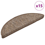 Stair Mats Self-Adhesive 15 Pcs 65X21X4 Cm