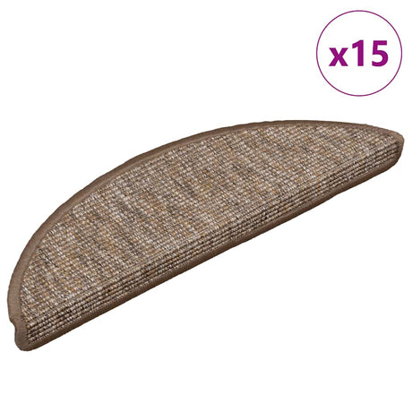 Stair Mats Self-Adhesive 15 Pcs 65X21X4 Cm