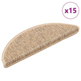 Stair Mats Self-Adhesive 15 Pcs 65X21X4 Cm