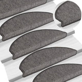 Stair Mats Self-Adhesive 15 Pcs 65X21X4 Cm