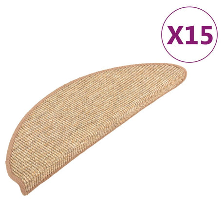 Stair Mats Self-Adhesive 15 Pcs 65X21X4 Cm