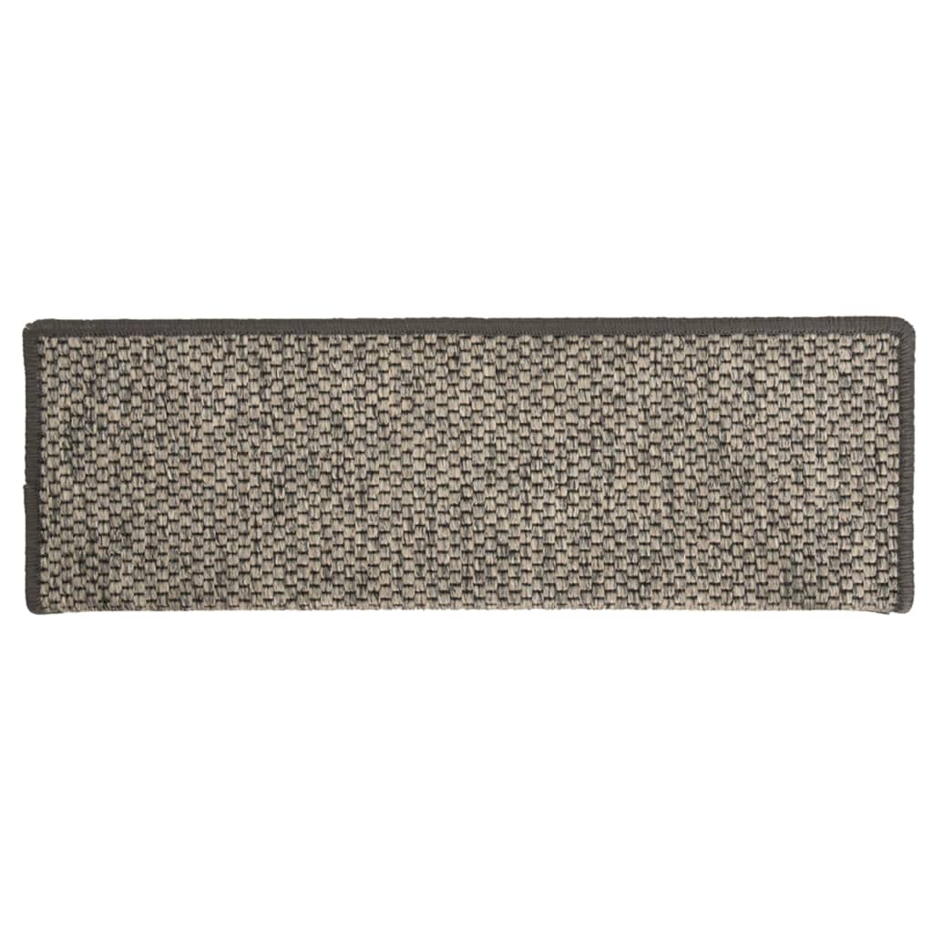 Stair Mats Self-Adhesive 15 Pcs 65X21X4 Cm