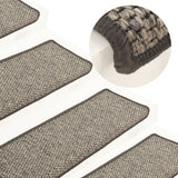 Stair Mats Self-Adhesive 15 Pcs 65X21X4 Cm