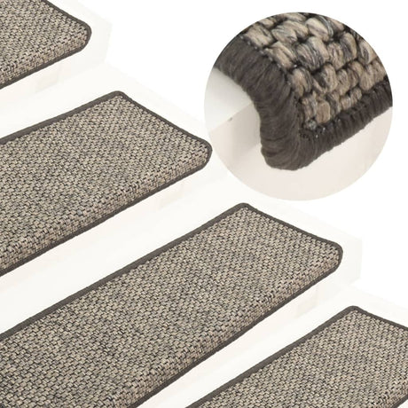 Stair Mats Self-Adhesive 15 Pcs 65X21X4 Cm