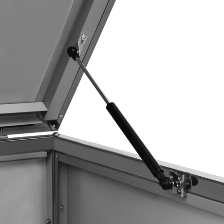 Single Wheelie Bin Shed 69X77.5X112.5 Cm Stainless Steel
