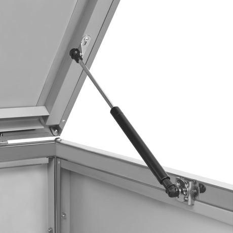 Triple Wheelie Bin Shed 207X77.5X112.5 Cm Stainless Steel