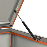 Triple Wheelie Bin Shed 207X77.5X112.5 Cm Stainless Steel