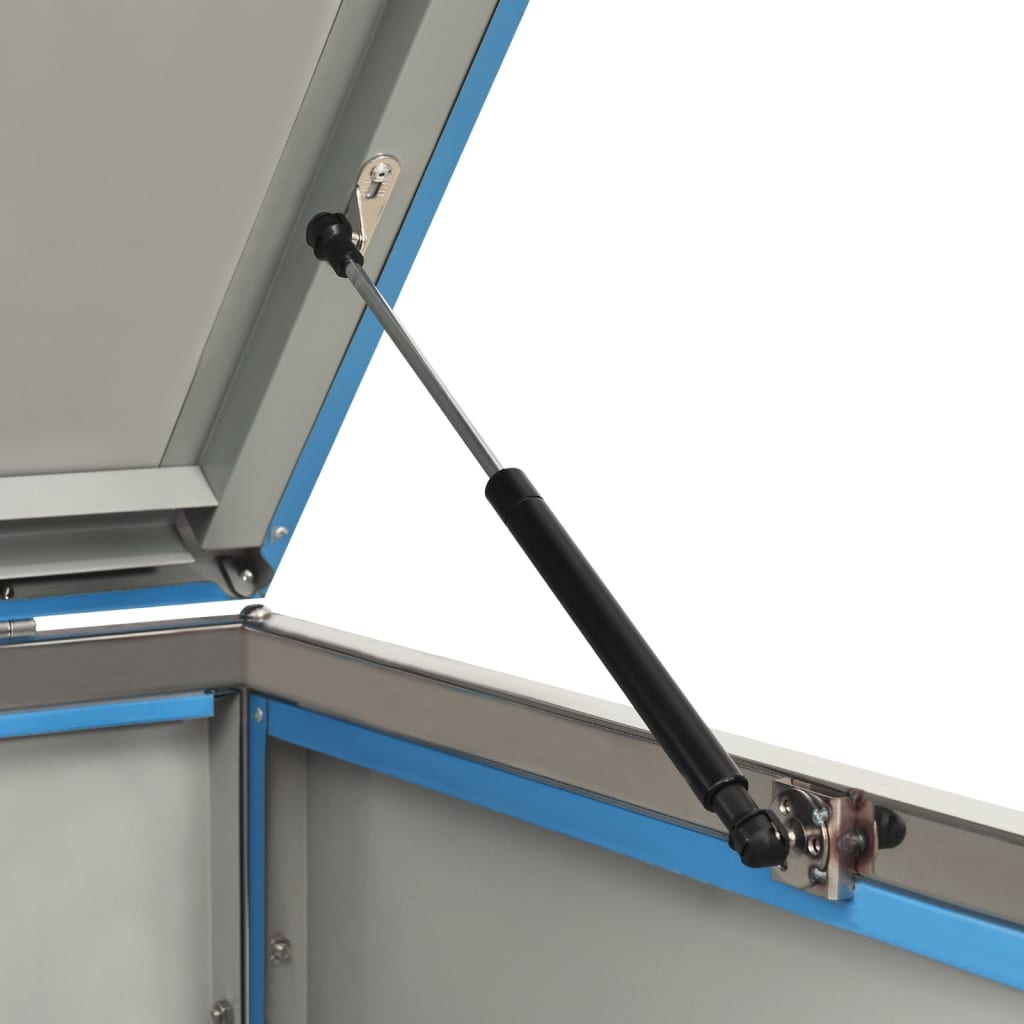 Single Wheelie Bin Shed 69X77.5X112.5 Cm Stainless Steel