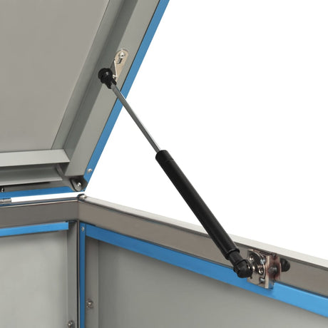 Single Wheelie Bin Shed 69X77.5X112.5 Cm Stainless Steel