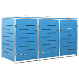 Triple Wheelie Bin Shed 207X77.5X112.5 Cm Stainless Steel