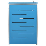Triple Wheelie Bin Shed 207X77.5X112.5 Cm Stainless Steel