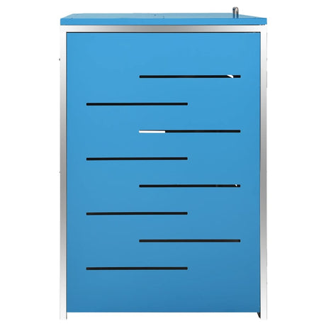 Triple Wheelie Bin Shed 207X77.5X112.5 Cm Stainless Steel