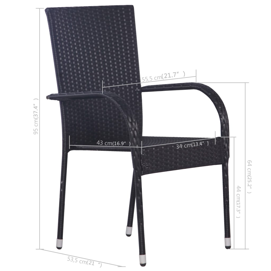 3 Piece Garden Dining Set