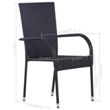 3 Piece Garden Dining Set