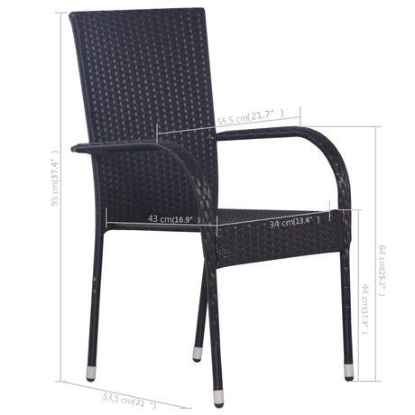3 Piece Garden Dining Set