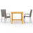 3 Piece Garden Dining Set