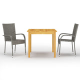 3 Piece Garden Dining Set