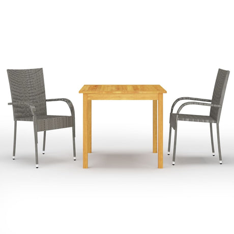 3 Piece Garden Dining Set