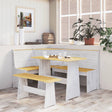 Corner Bench Reine 151 Cm Solid Wood Pine