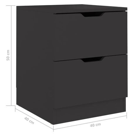 Bedside Cabinet 40X40X50 Cm Engineered Wood