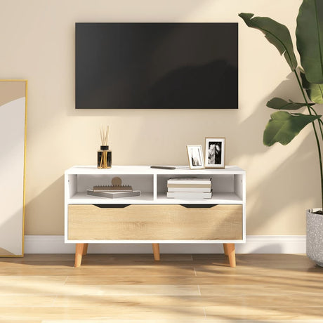 Tv Cabinet 90X40X48.5 Cm Engineered Wood