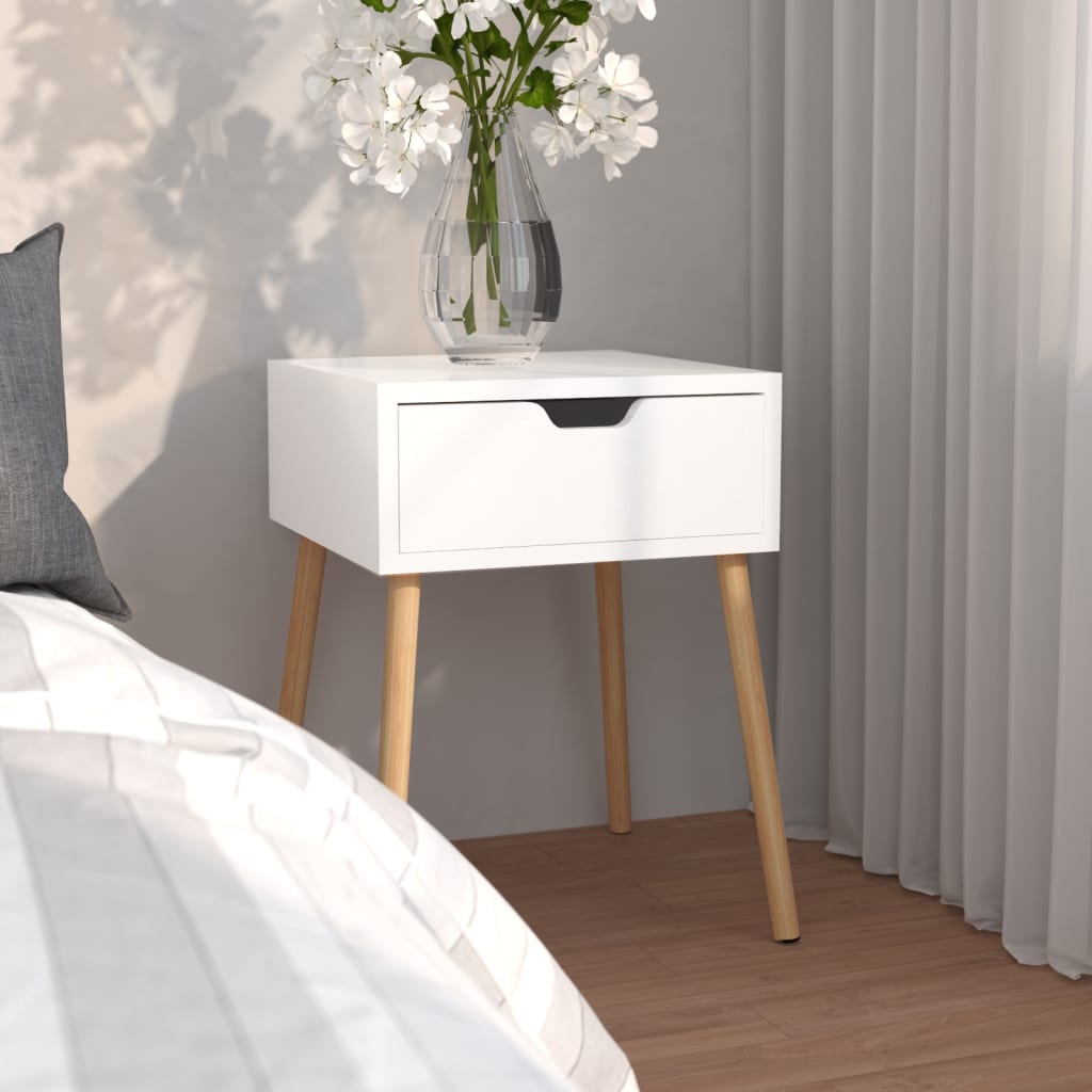 Bedside Cabinet 40X40X56 Cm Engineered Wood