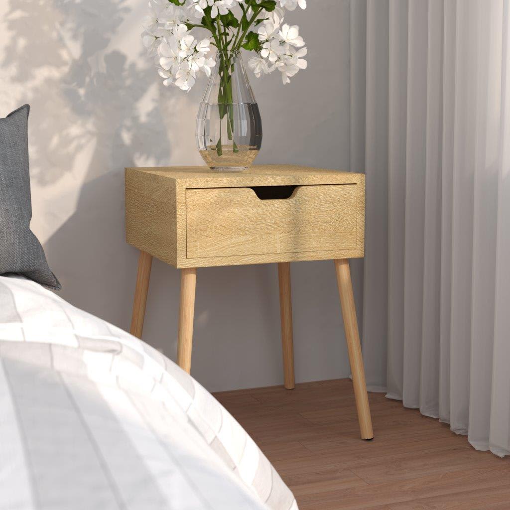 Bedside Cabinet 40X40X56 Cm Engineered Wood