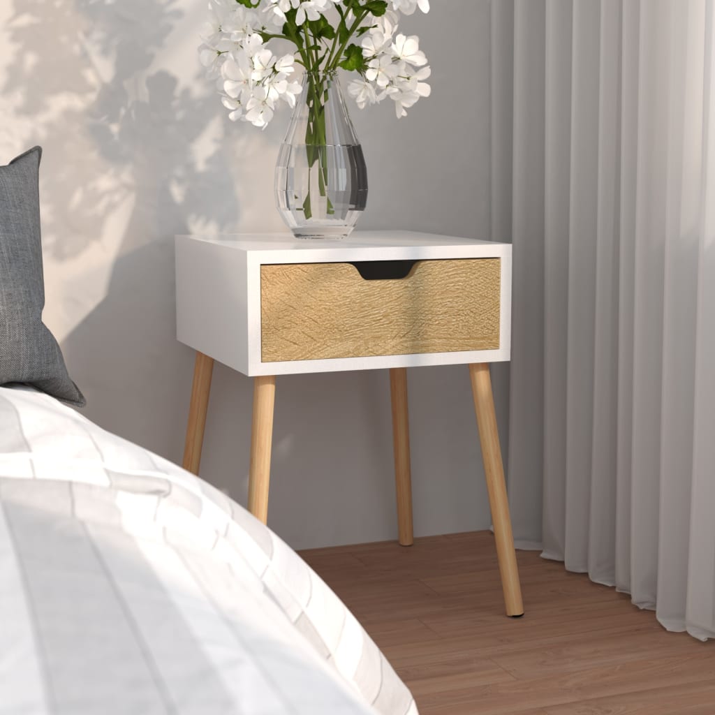 Bedside Cabinet 40X40X56 Cm Engineered Wood
