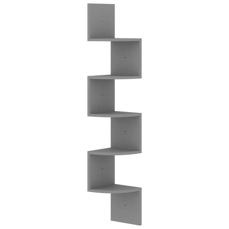 Wall Corner Shelf 19X19X123 Cm Engineered Wood