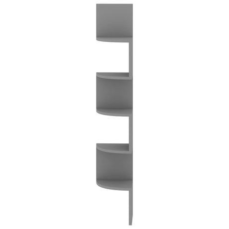 Wall Corner Shelf 19X19X123 Cm Engineered Wood