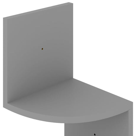 Wall Corner Shelf 19X19X123 Cm Engineered Wood