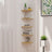 Wall Corner Shelf 19X19X123 Cm Engineered Wood