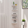 Wall Corner Shelf 19X19X123 Cm Engineered Wood