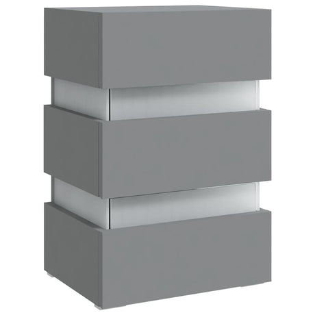 Led Bedside Cabinet 45X35X67 Cm Engineered Wood