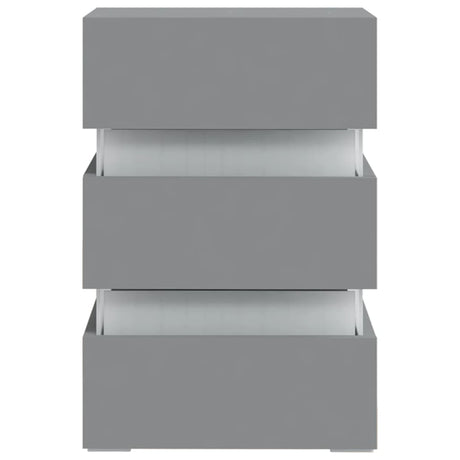 Led Bedside Cabinet 45X35X67 Cm Engineered Wood