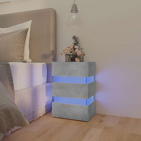 Led Bedside Cabinet 45X35X67 Cm Engineered Wood