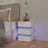 Led Bedside Cabinet 45X35X67 Cm Engineered Wood