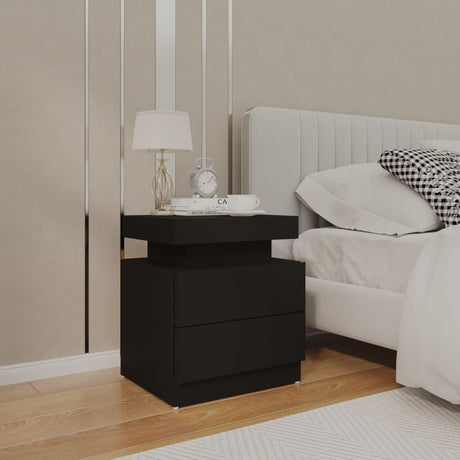 Bedside Cabinet 45X35X52 Cm Engineered Wood