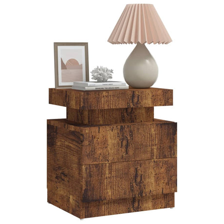 Bedside Cabinet 45X35X52 Cm Engineered Wood