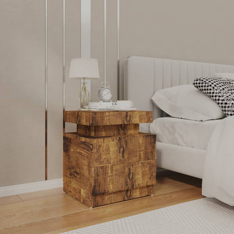 Bedside Cabinet 45X35X52 Cm Engineered Wood