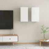 Tv Cabinet 2 Pcs 30,5X30X Engineered Wood