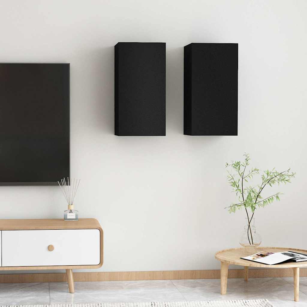 Tv Cabinet 2 Pcs 30,5X30X Engineered Wood