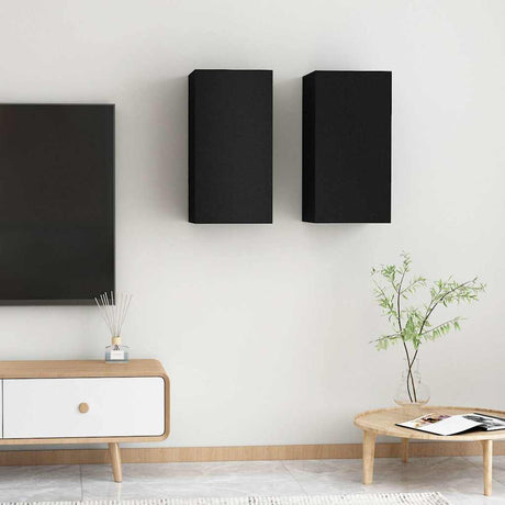 Tv Cabinet 2 Pcs 30,5X30X Engineered Wood