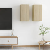 Tv Cabinet 2 Pcs 30,5X30X Engineered Wood