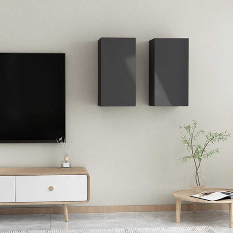 Tv Cabinet 2 Pcs 30,5X30X Engineered Wood