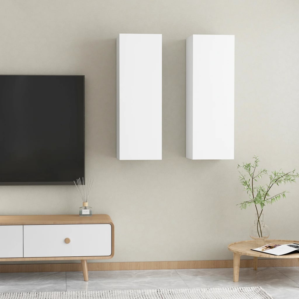 Tv Cabinet 2 Pcs 30,5X30X Engineered Wood