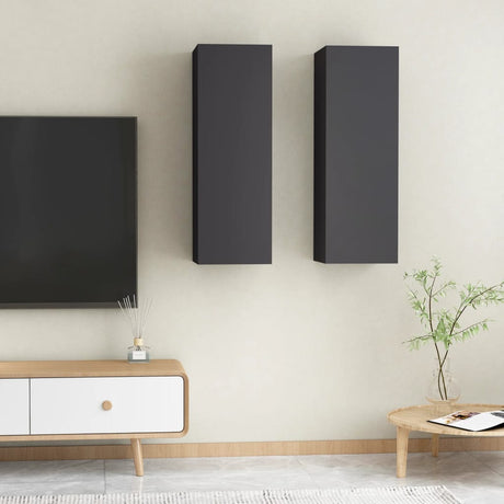 Tv Cabinet 2 Pcs 30,5X30X Engineered Wood