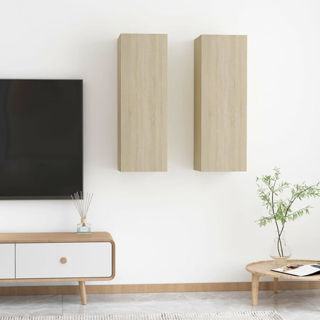Tv Cabinet 2 Pcs 30,5X30X Engineered Wood
