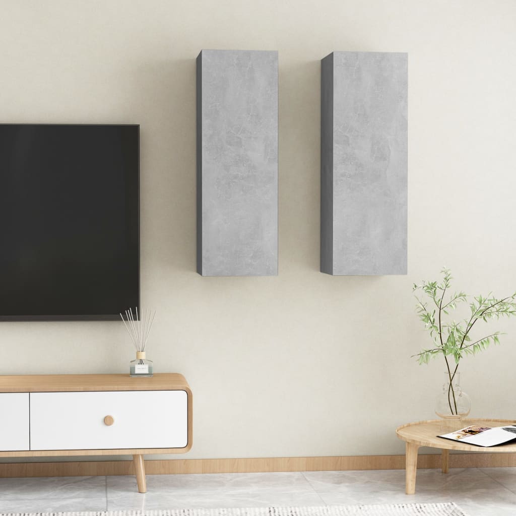 Tv Cabinet 2 Pcs 30,5X30X Engineered Wood