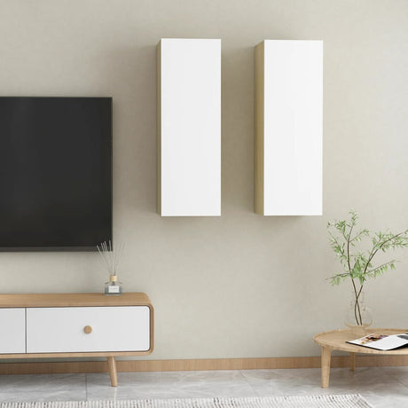 Tv Cabinet 2 Pcs 30,5X30X Engineered Wood